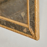 A Regence period rectangular giltwood border glass mirror