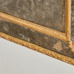 A Regence period rectangular giltwood border glass mirror