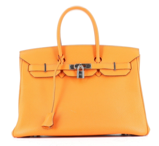 A picture containing accessory, bag, orange

Description automatically generated