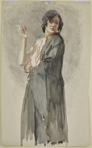 Study of a Woman smoking