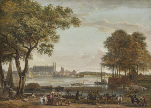 Eton College from across the river Thames