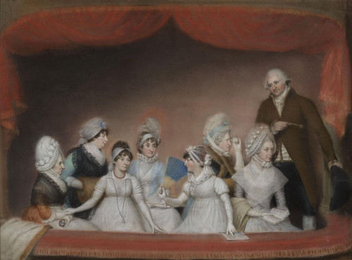 Members of the Maty Family in a Theatre Box