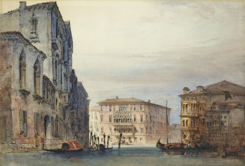 View of the Ca' Foscari on the Grand Canal, Venice