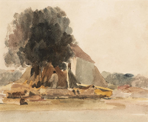 Study for `A Timber Yard'