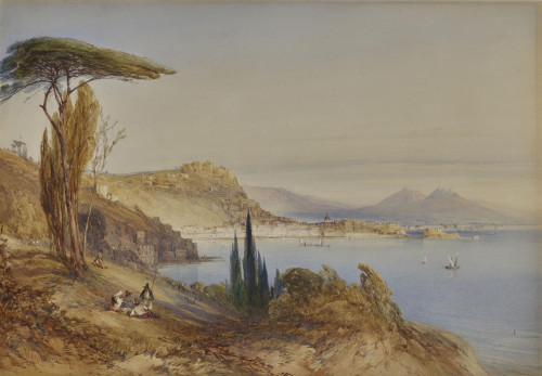 View of Naples from near Posilippo, Italy