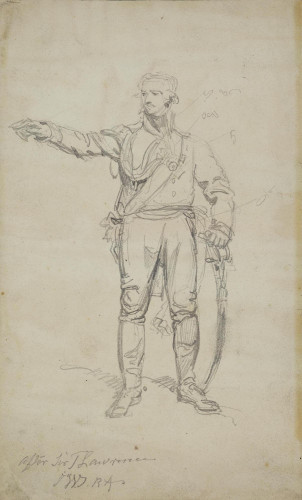 Study of the Portrait of General Blücher at Windsor Castle