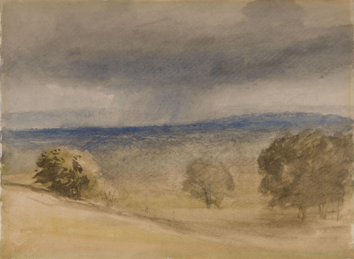 Landscape with a distant Storm