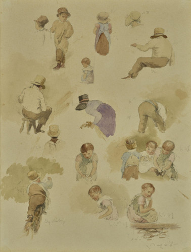 Studies of a Farmer and his Family
