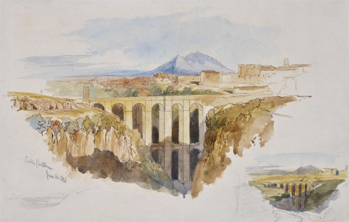 The Ponte Clementino at Civita Castellana, Italy, 16th June 1843