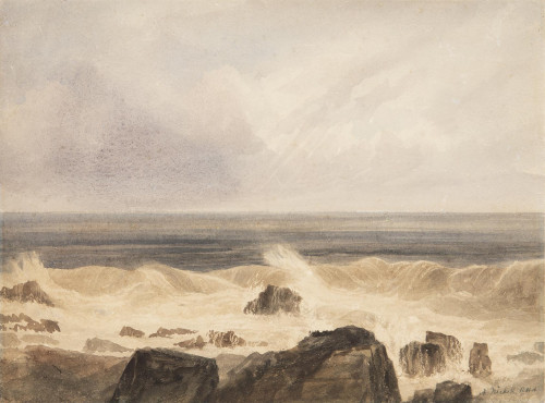 Study of the sea at Newcastle, Co. Down, Northern Ireland