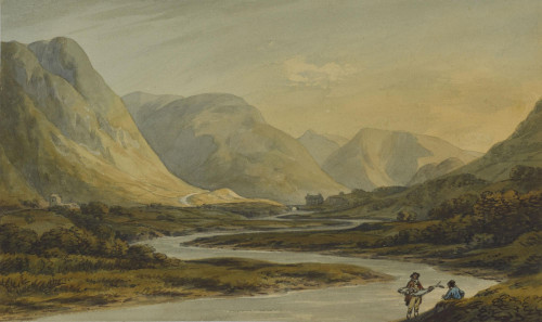 Fishermen on the banks of the River Dovey between Dinas Mowddy and Mallwyd