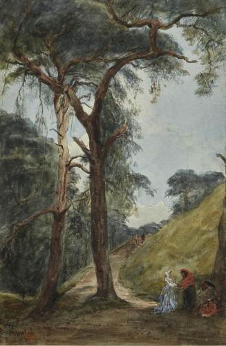 Figures on a path, Greenwich Park