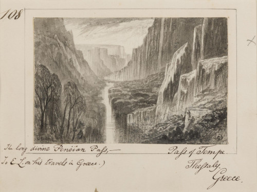 The Pass of Tempe, Thessaly, Greece