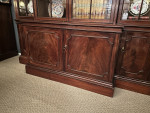 Georgian mahogany breakfront bookcase