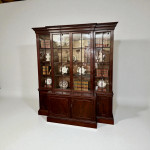 Georgian mahogany breakfront bookcase