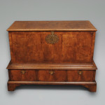 Early 18th century walnut chest on stand