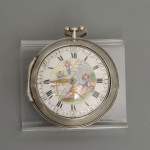 J Wilders, London, an 18th century silver pair cased pocket watch