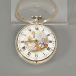 J Wilders, London, an 18th century silver pair cased pocket watch