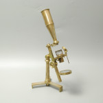 Compact compound microscope in case