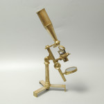 Compact compound microscope in case