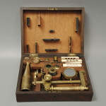 Compact compound microscope in case