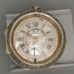 A fine silver pair cased pocket watch with Chaplevee dial
