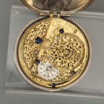 A fine silver pair cased pocket watch with Chaplevee dial