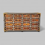 A fabulous 17th century italian table cabinet