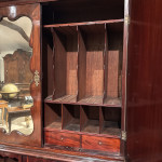 Mid 18th century mahogany bureau bookcase