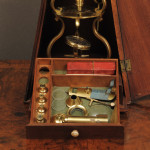 Culpepper Microscope with trade papers for Charles Lincoln