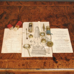 Culpepper Microscope with trade papers for Charles Lincoln