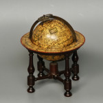 A rare 18th century miniature table globe