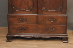 A fine 18th century mahogany linen press