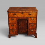 Queen Anne walnut kneehole desk
