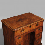 Queen Anne walnut kneehole desk