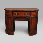 Regency period mahogany bow fronted sideboard