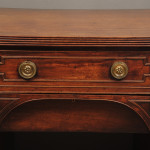 Regency period mahogany bow fronted sideboard