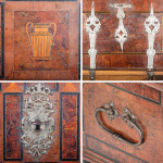 A late 17th century continental burr wood casket