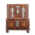 A late 17th century continental burr wood casket