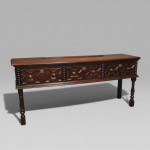 late 17th century block front dresser base