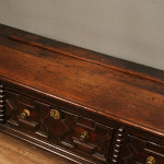 late 17th century block front dresser base