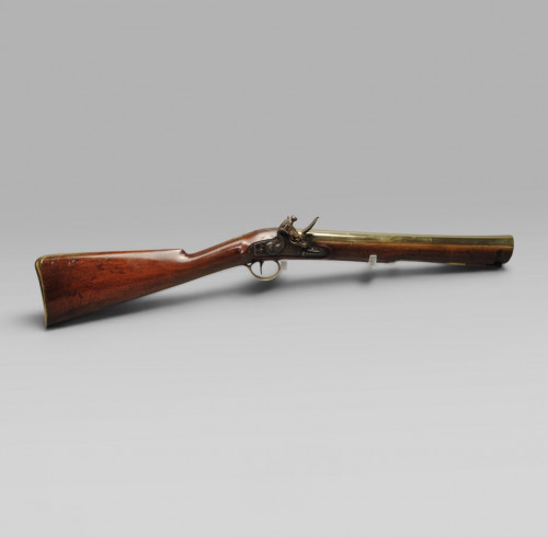 Brass-barrelled flintlock blunderbuss