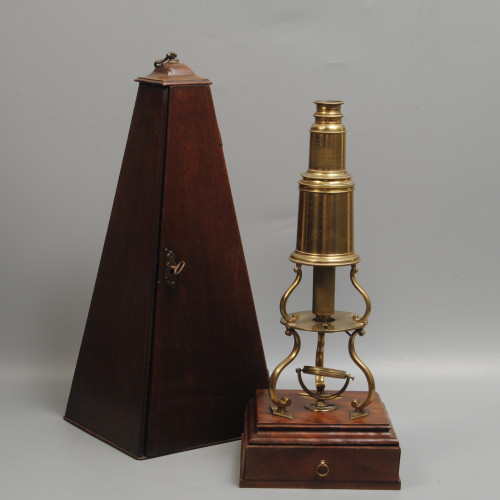 A fine 18th century Culpepper design microscope