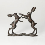 LAURA PENTREATH (b. 1966)   Boxing Hares