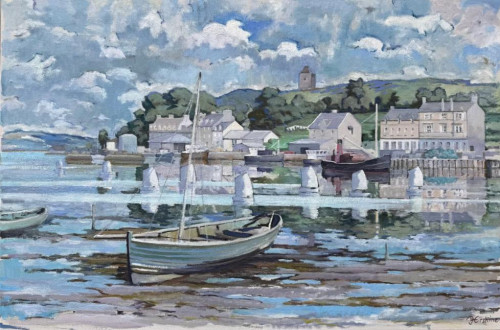 ALISTAIR ERSKINE (b. 1959). Tarbert Harbour