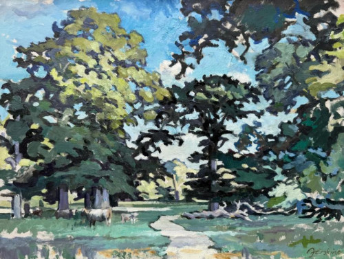 ALISTAIR ERSKINE (b. 1959). Oak Trees