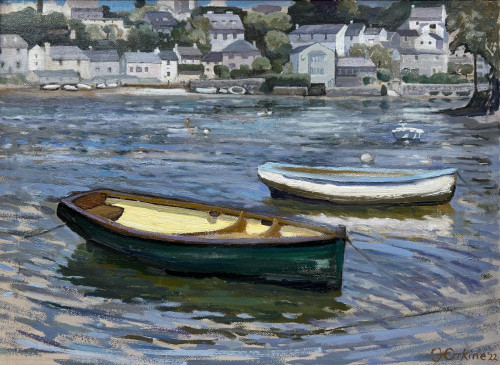 ALISTAIR ERSKINE  Green Boat, Noss Mayo