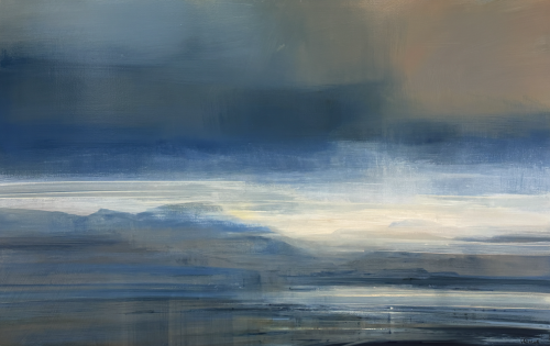 Zarina Stewart-Clark (British, b. 1965).  Mist Descending, Inner Sea, Mull