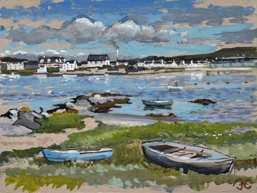 ALISTAIR ERKSINE Across Loch Leodamais, Port Ellen, Islay