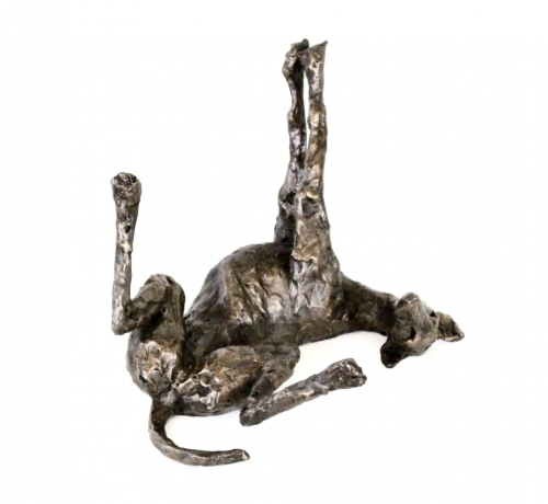 LAURA PENTREATH Stretching Lurcher II  (1 of 12)